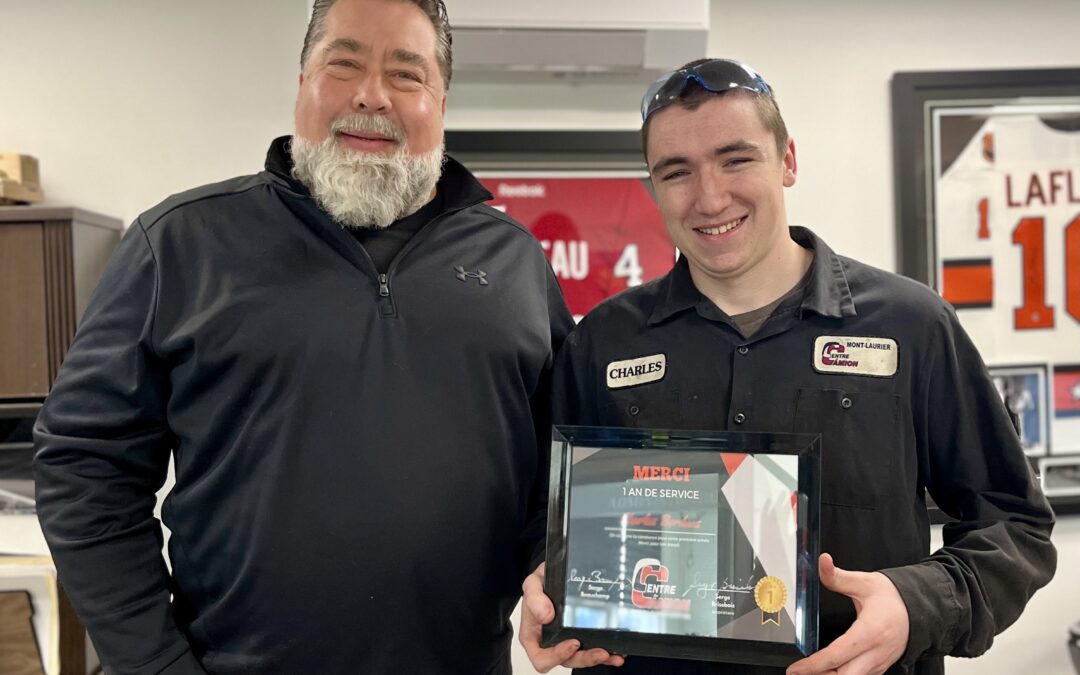 Recognition of the years of service – Charles